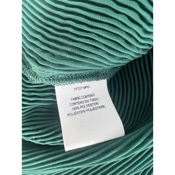 Derek Lam 10 Crosby Emerald Pleated Tie Neck Long Sleeve Blouse 6 - Picture 11 of 12
